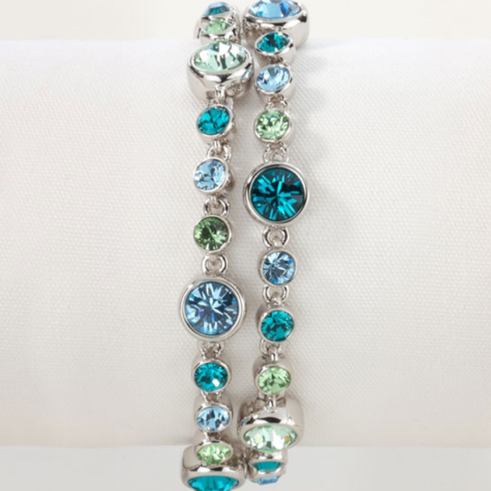 Touchstone Crystal Blue Sky Bracelet Swarovski NEW